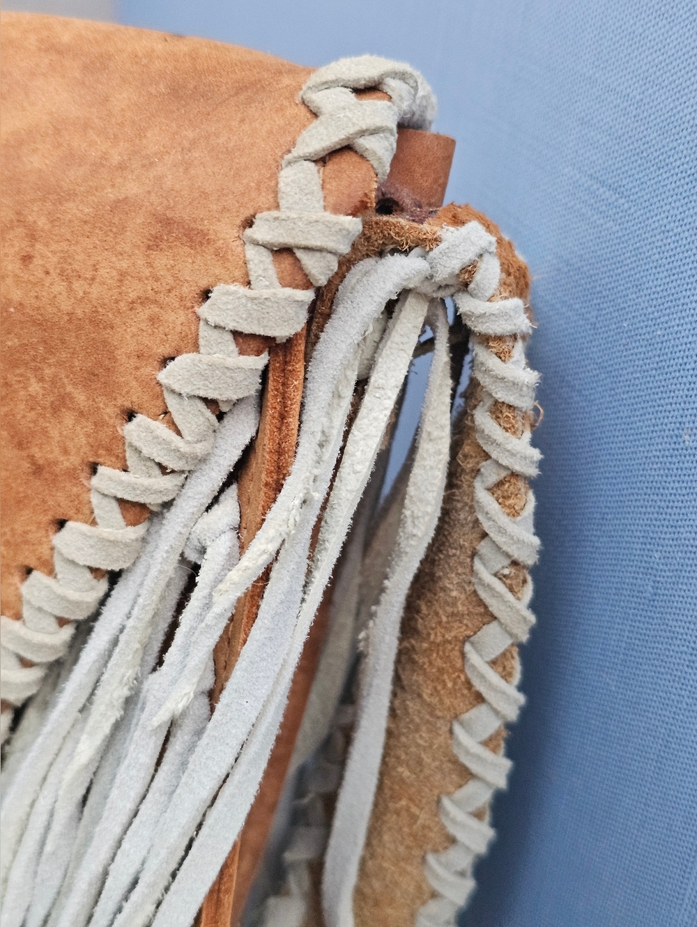 Vintage Leather Forager Herbalist Bag White Fox Fur Fringe Herb Book Bundle - Picture 17 of 17